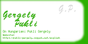 gergely pukli business card